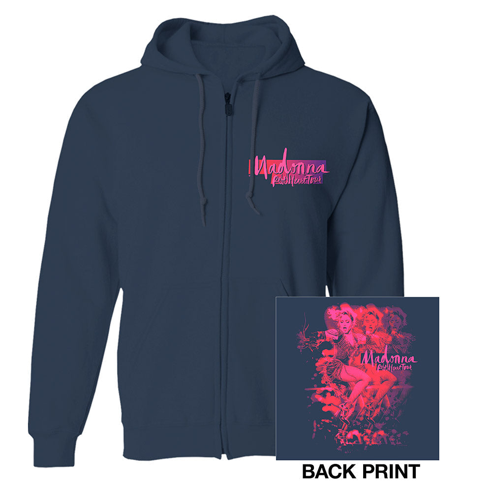 Dancing Madonna Rebel Heart Zip Hoody Official Merchandise